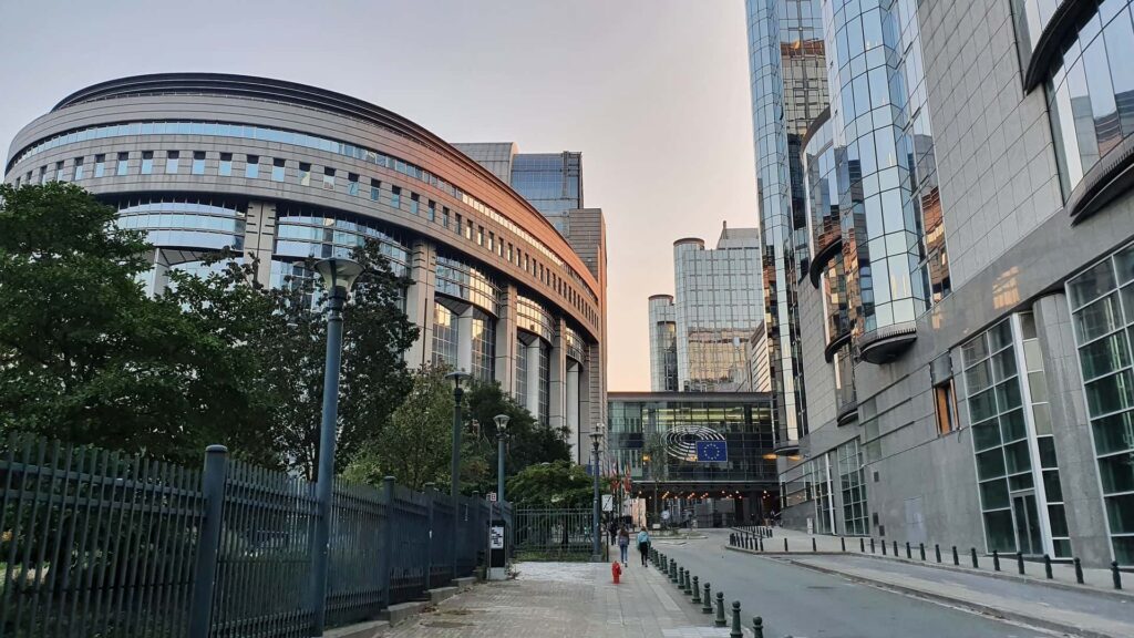 European parliament building