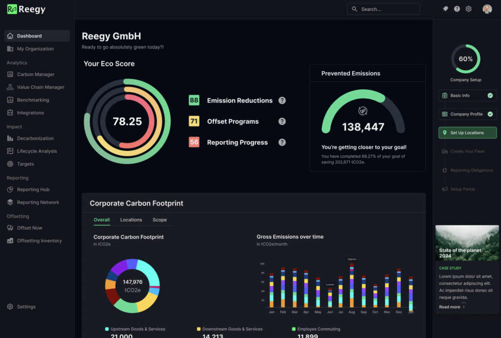 Reegy Dashboard Widget